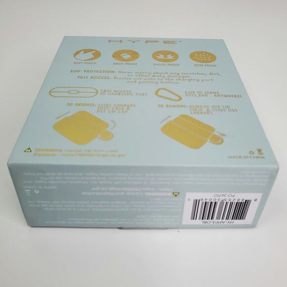 Hype Airpods 3rd generation carrying case light teal soft touch - Picture 7 of 7